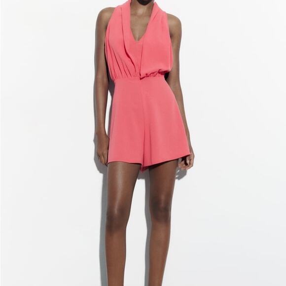 ZARA SHORT HALTER JUMPSUIT - Picture 5 of 11